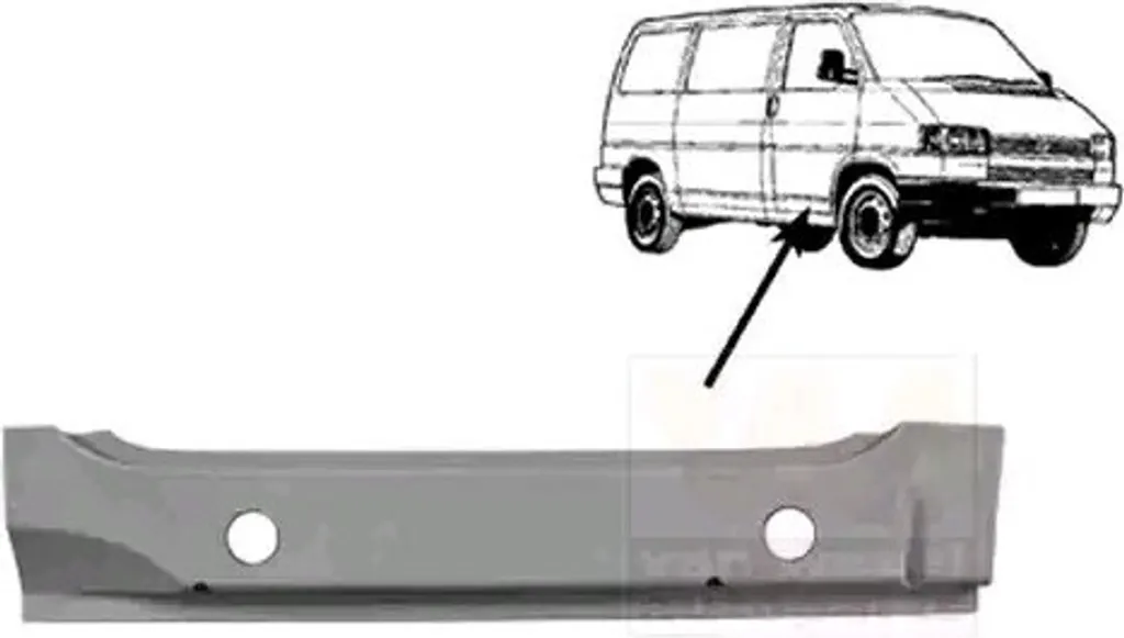 Tôle d'accès droite pour restauration carrosserie VW T4 Van Wezel