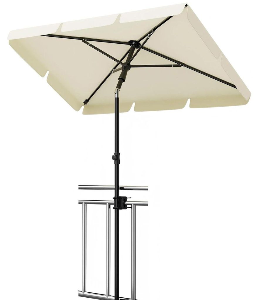 Parasol balkonowy – prostokątny 200×125 cm – UV50+ – z Zdjęcie produktu 