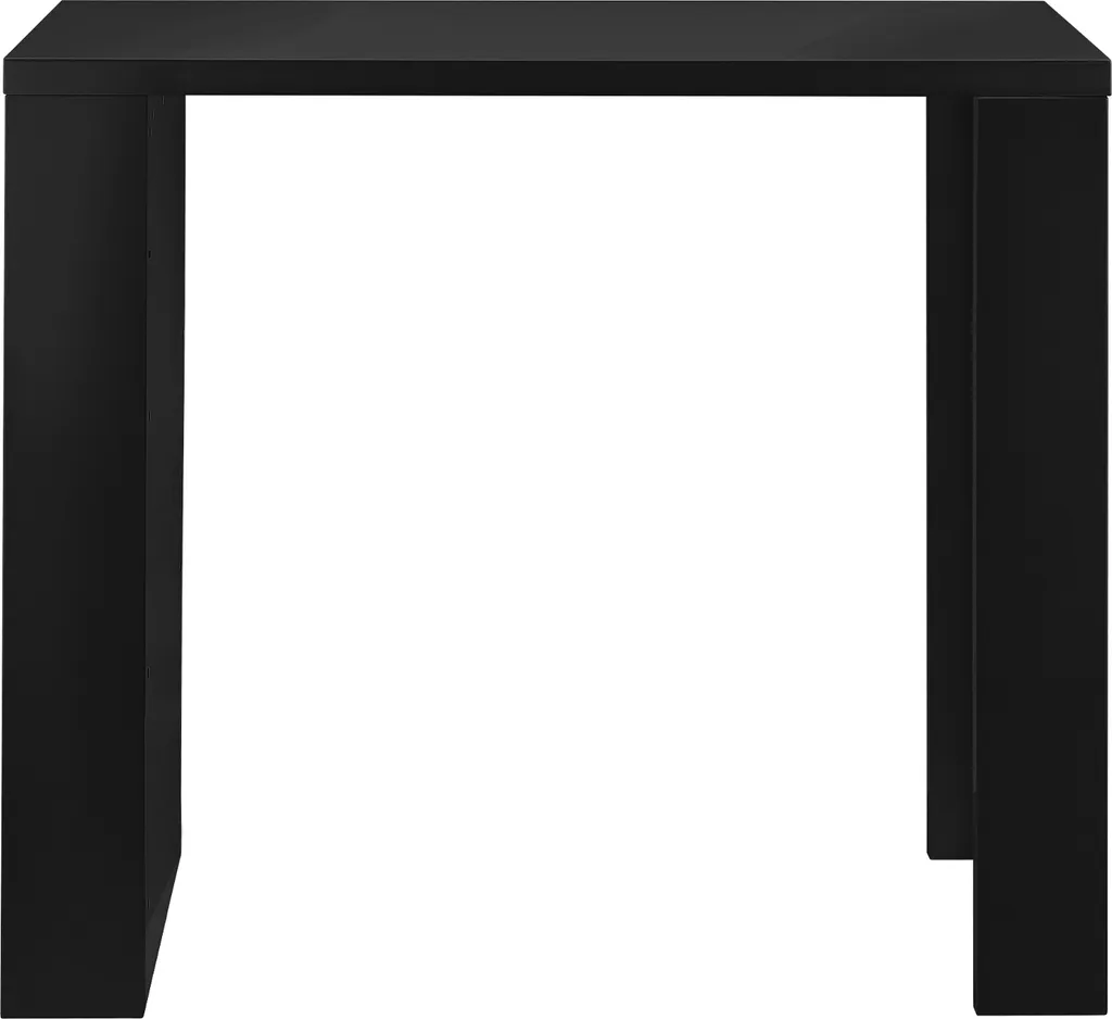 Comptoir de Bar Noir Mat Résistant - Table Haute Design avec Large Plateau - 2