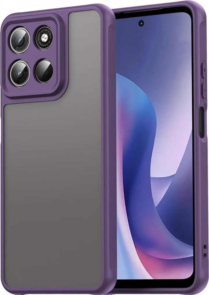 Cover Phonesta AirFrost Viola per Moto G57 Power - Design Semi-Trasparente