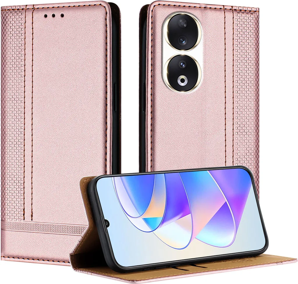 Cover Honor 90 Pelle Rosa con Stand: Design Raffinato e Funzionale