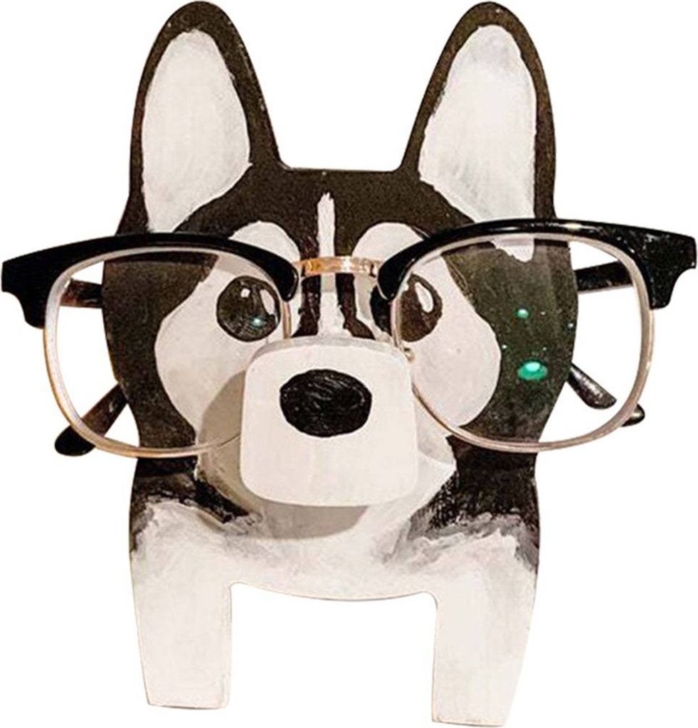 Brillenhalter aus Holz in Tierform, handgeschnitzt, Tisch-Brillenhalter, Tier-Brillen-Organizer für Zuhause, Büro, Schule, Schreibtisch