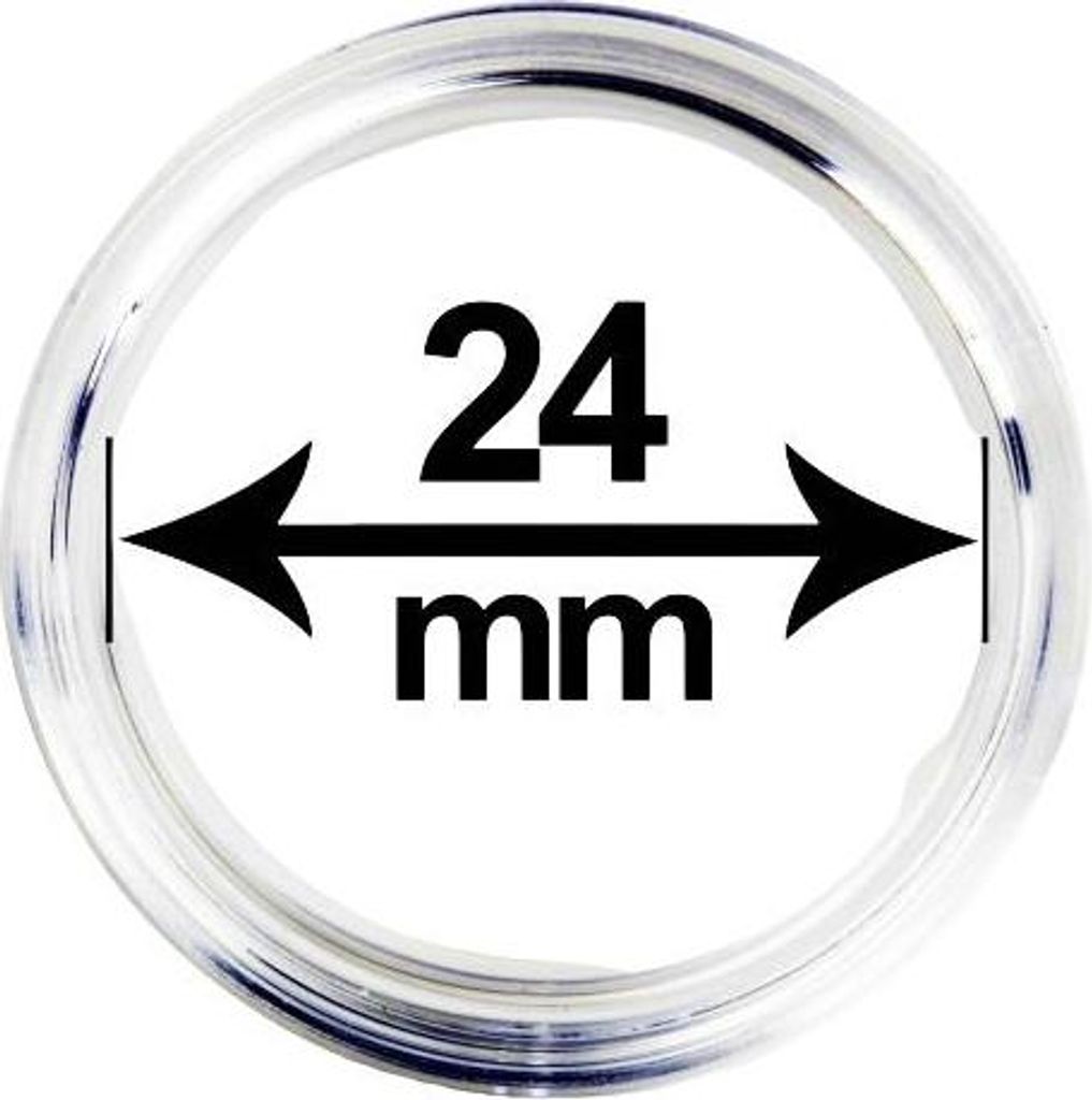 Kapsle (pouzdro) na mince, vnitřní průměr 24 mm Obrázek produktu 