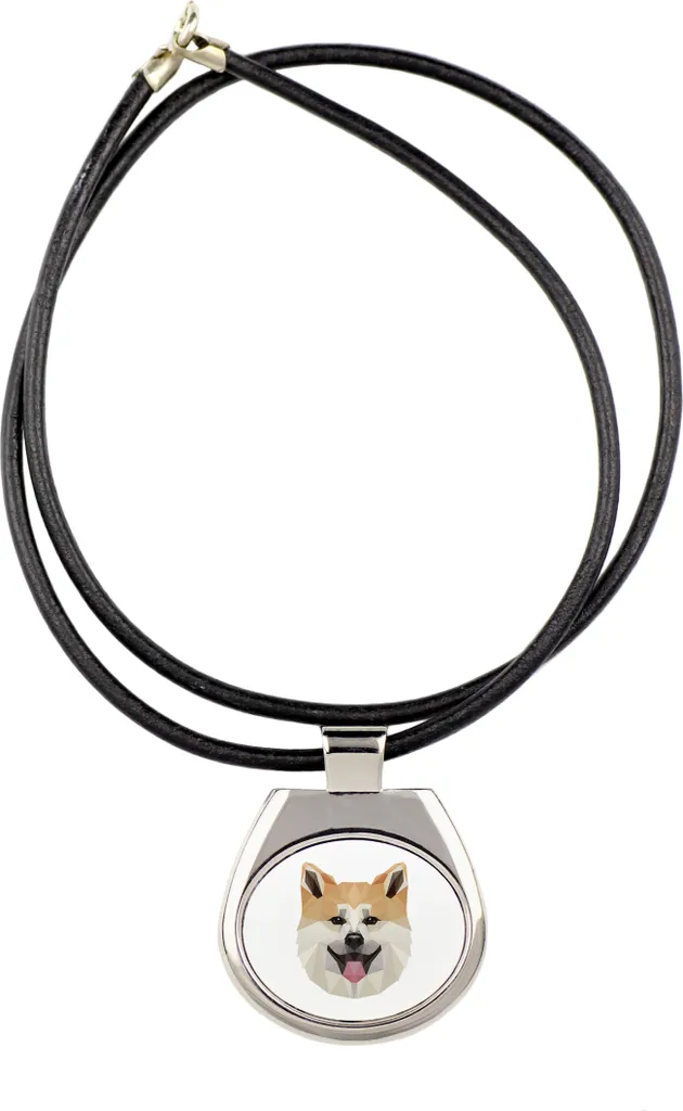 Collana Akita Inu Fashion Art-Dog - Gioiello Geometrico per Instagram