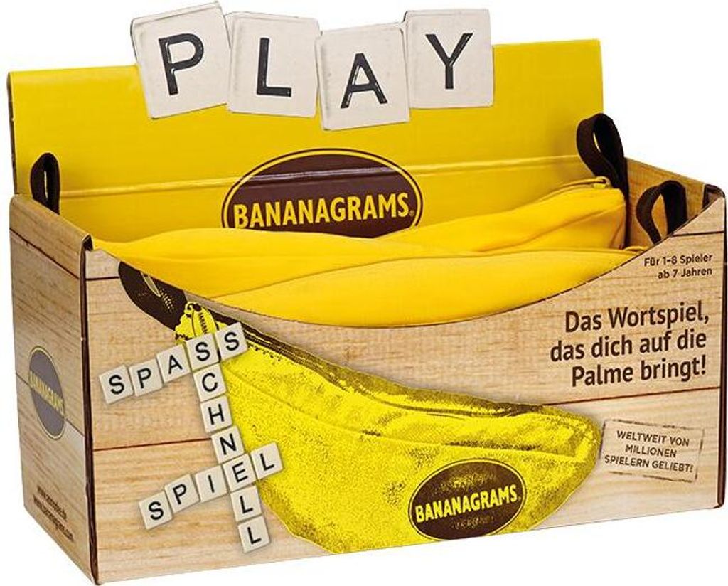 BAND0005-1 - BANANAGRAMS Classic 1-8 Spieler, ab 7 Jahren (DE-Ausgabe)