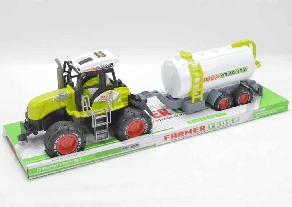 Véhicule agricole miniature tracteur et remorque citerne à eau pour enfants