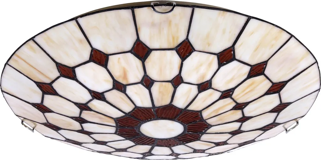 Plafonnier rond ø400mm Marvel en bronze et argent, style classique