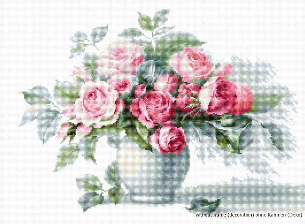 Luca-S set point de croix "Nature morte aux roses thé Image du produit 