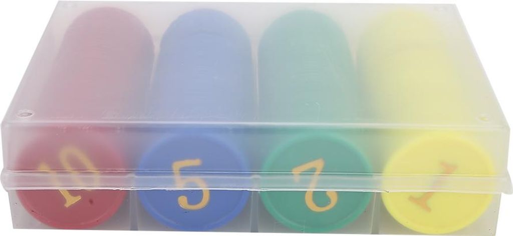 160pcs / Box Educational Figure Chips Family Activity Game Plastikmünzen Belohnungswerkzeug