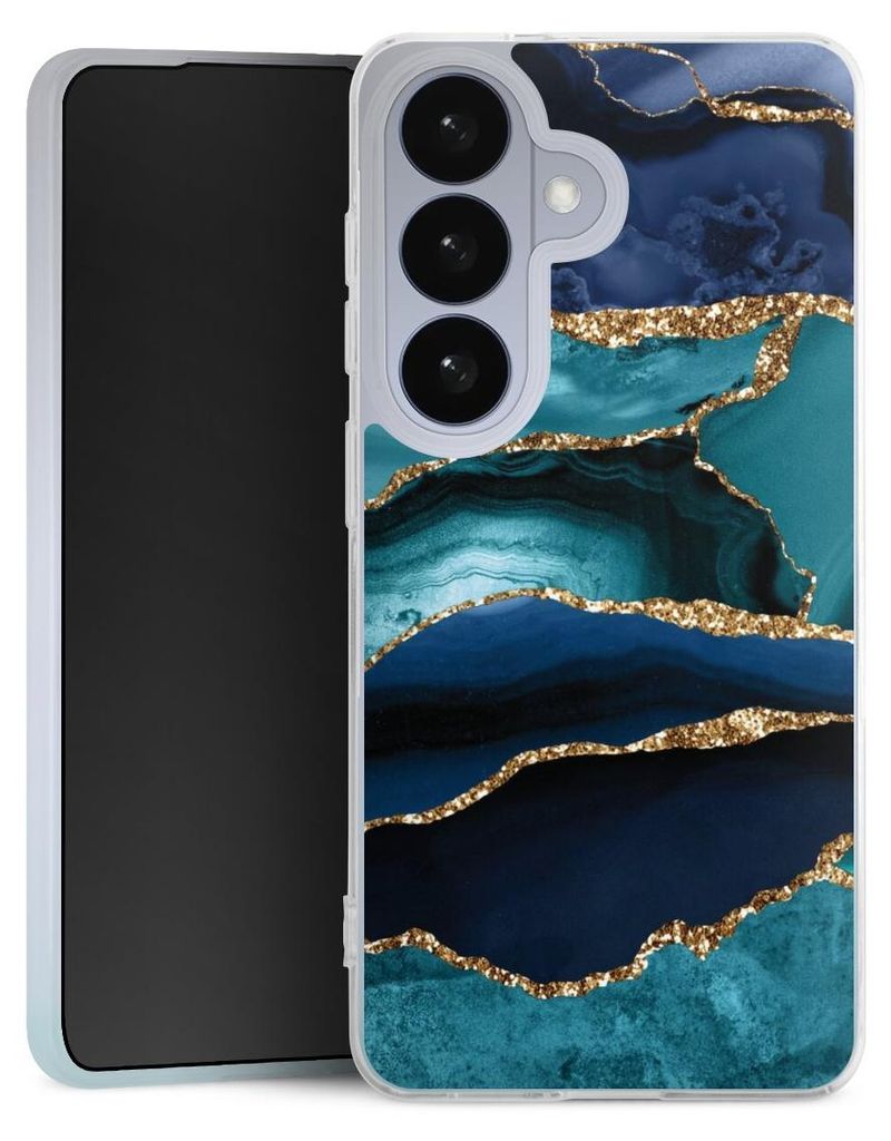 DeinDesign Slim Hülle für Samsung Galaxy S26 Silikon Case Ultra Dünn Handyhülle Glitzer Look Marmor Trends