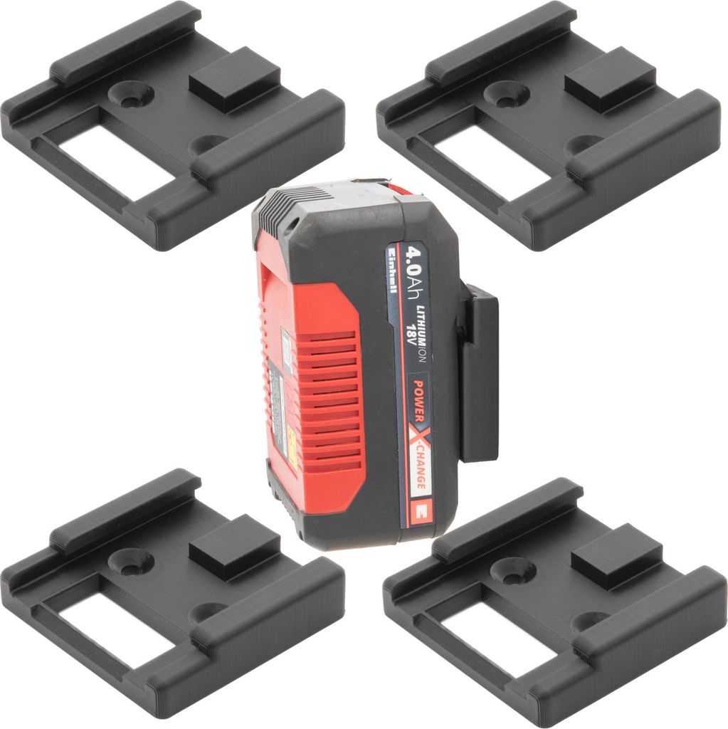 4x Akku Halter für Einhell Power-X-Charge Wandhalterung Produktbild 