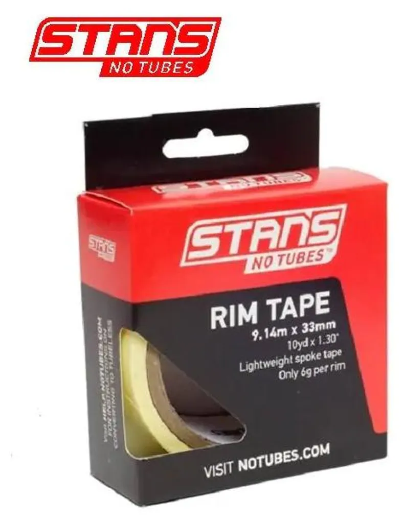 Stan's NoTubes Ruban de Jante Jaune 33mm AS0134 Rouleau de 9 Mètres