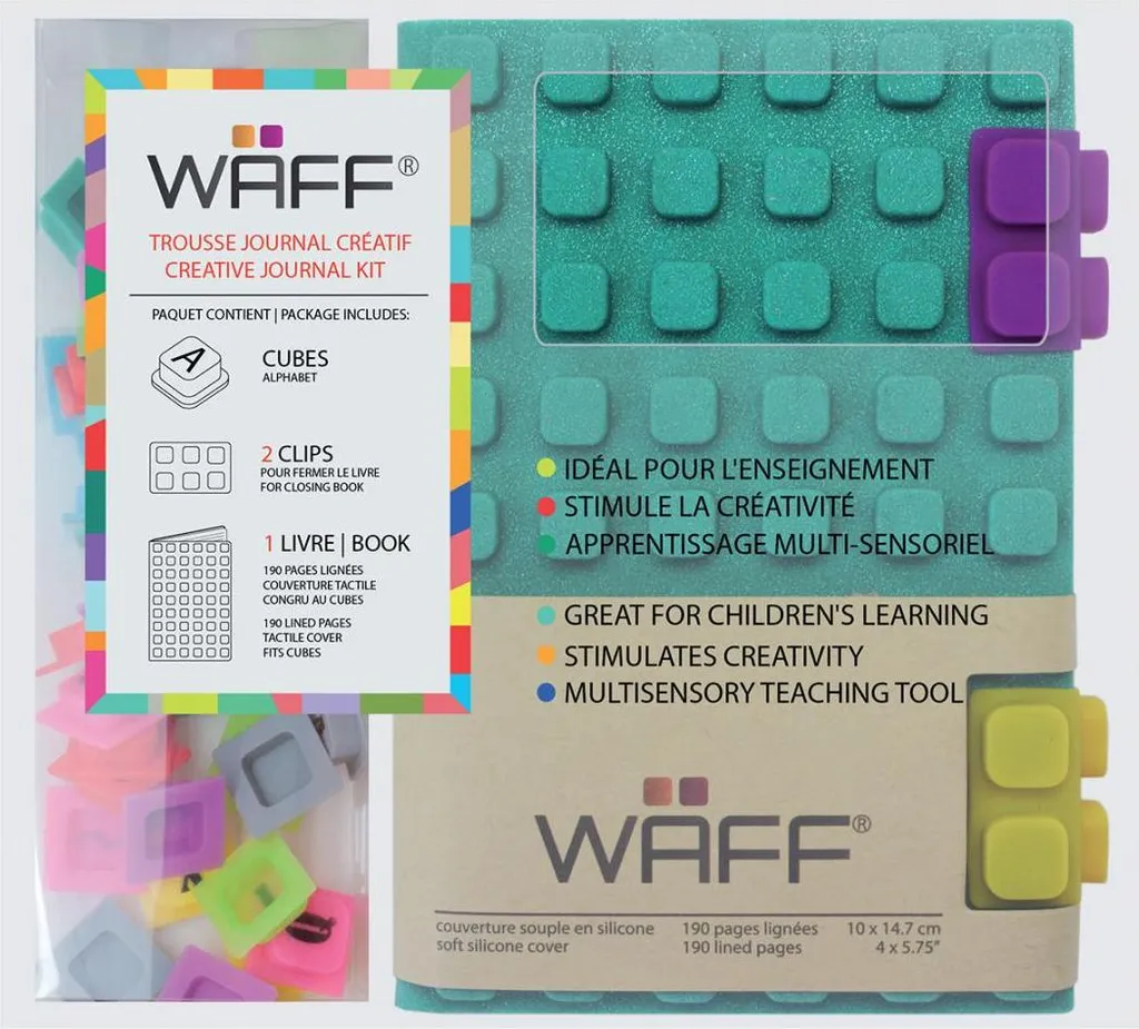 Journal Créatif Waff A6 Vert - Fini les Carnets Abîmés en Silicone Robuste