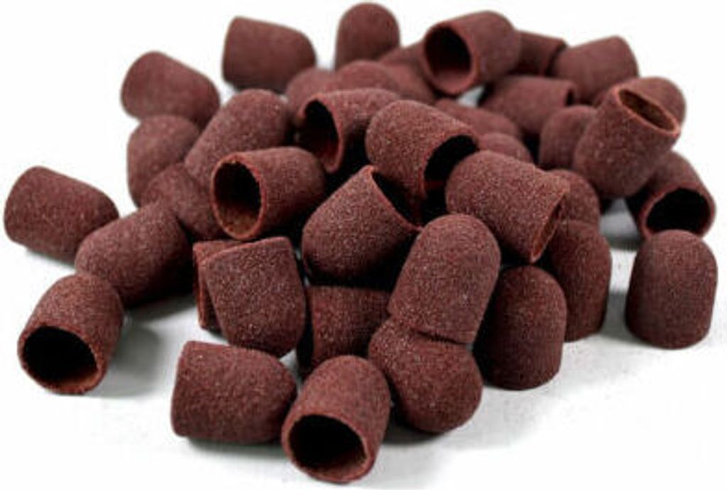 Premium Schleifkappen – 120 fein / 5mm / 100 Stk Produktbild 