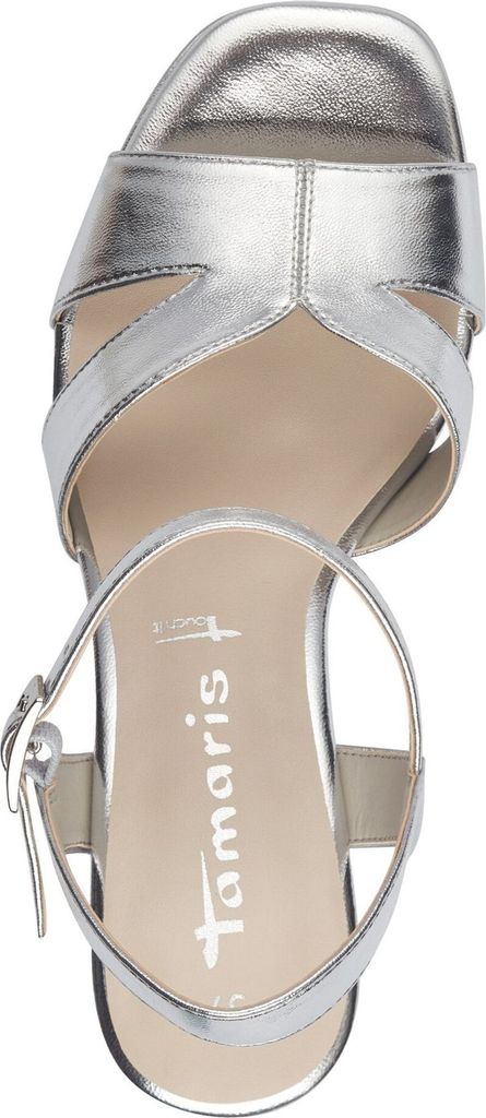 Tamaris Damen Sandalette, Silber-Gold Metallic, 38 EU, Produktbild 