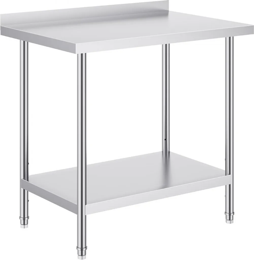 Table de préparation des aliments en inox - Table pour restauration - 9