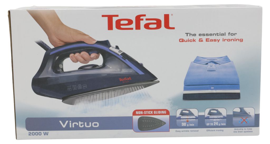 Tefal Virtuo FV 1713, Trocken- & Dampfbügeleisen, 90 g/min, Produktbild 