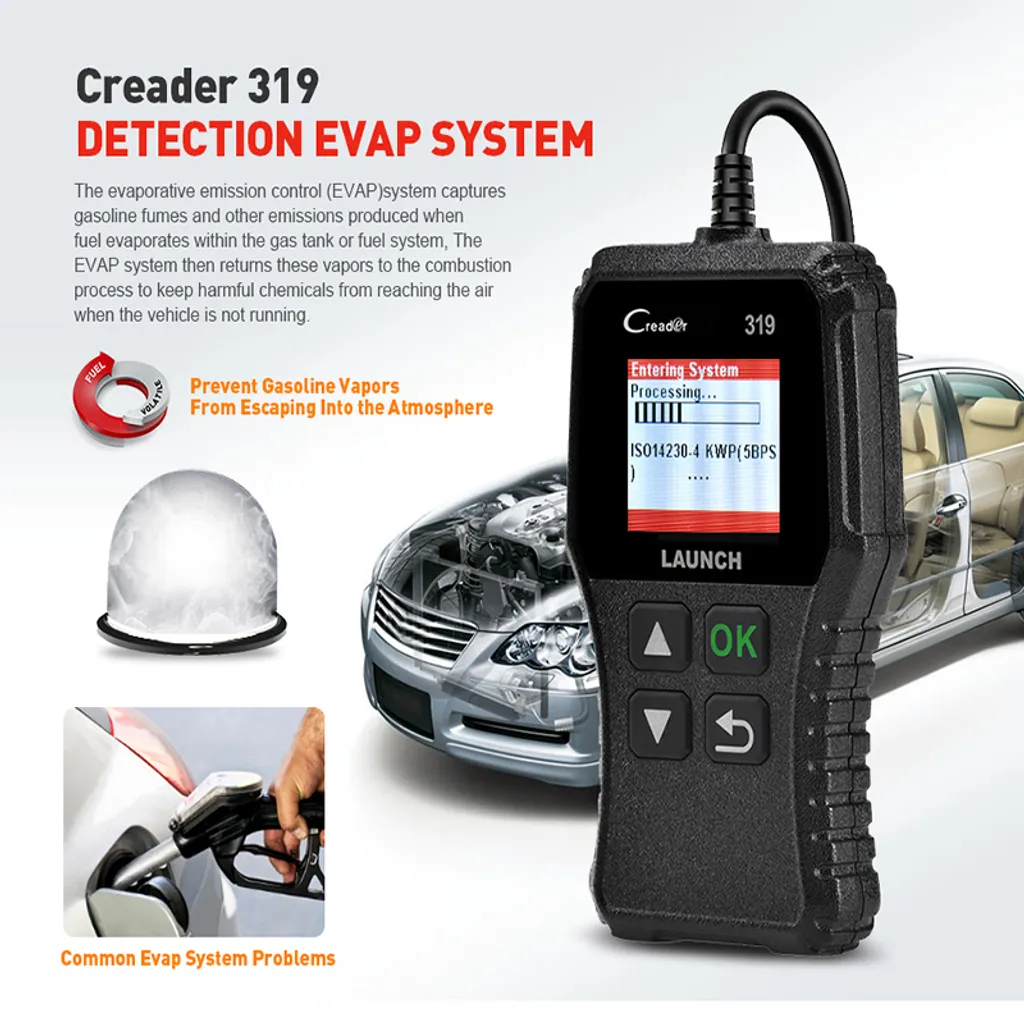 Outil de Diagnostic Auto OBD2-EOBD Professionnel - Scanner Moteur Noir - 2
