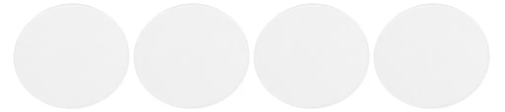 Verre de montre bombé double face 34x35,5 mm pour pièces horlogerie x4