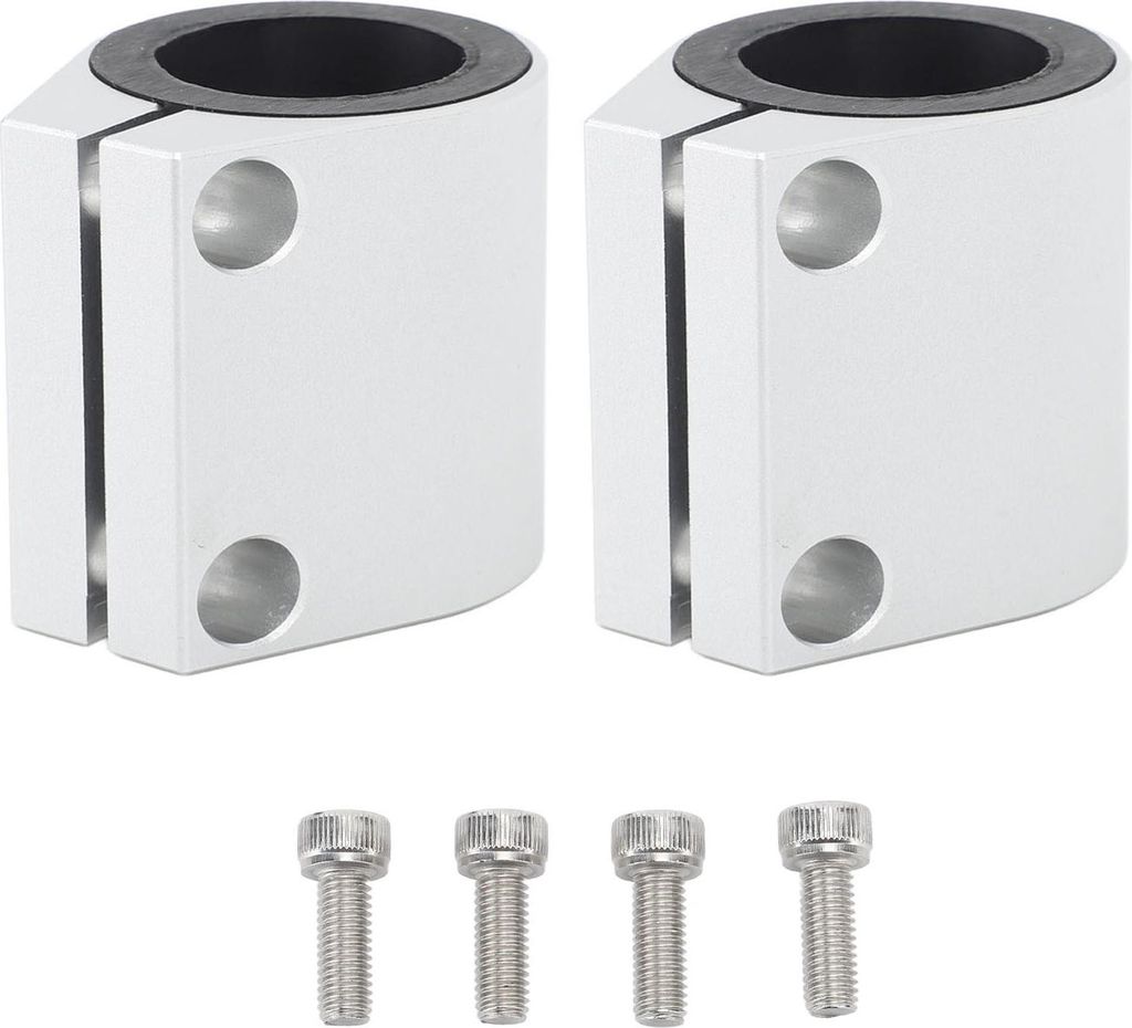 2pcs 1 Zoll hohe Temperatur -Auspuffklemme Aluminium -Butt -Gelenkband für Banshee 1987 bis 2006 Silber