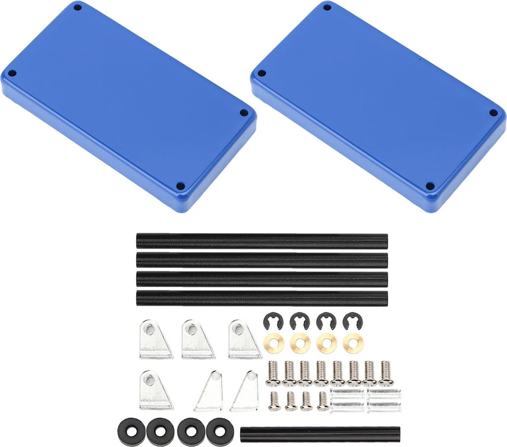 Mini 2 -Tier -Tools Speicher Trolley Mobile Workshop Garagenreparatur RC -Zubehör für 1/8 1/10 1/12 1/16 Skalierungsmodell großer Größe Bleu