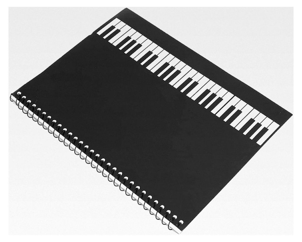 Stave Papier Notizbuch, 50 Seiten Musik Notizbuch für Liederschreiber, Anfänger, mit Abdeckung, Notenschrift Notizen-Notenblatt Manuskript-Schrei...