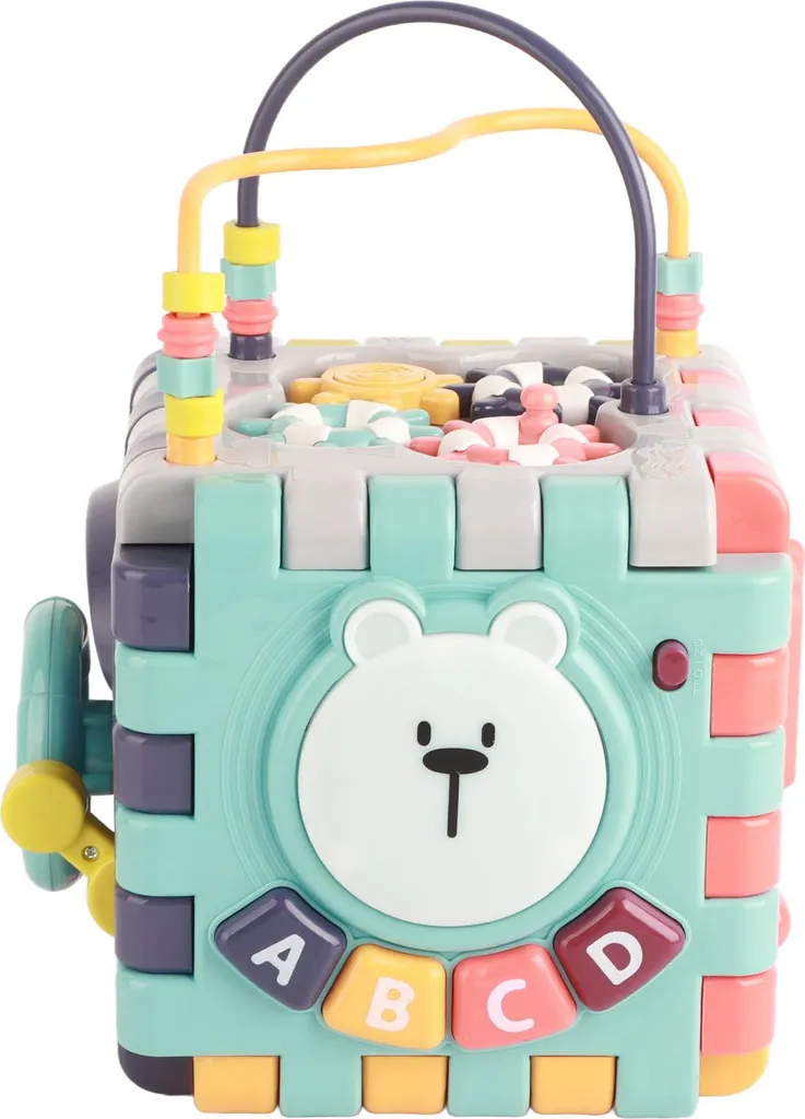 Cube d'activités bébé : hexaèdre d'apprentissage précoce multifonction - 2