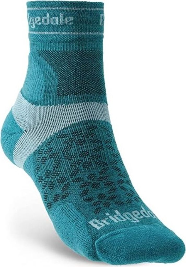 Bridgedale Trail Run UltraLight T2 Merino Sport 3/4 Crew Women's Farbe: teal / Kleidung Größe: M
