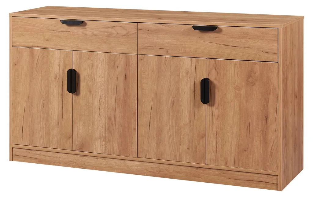 Buffet de Salon Scandinave 140cm pour Vaisselle et Rangement - Varkaus