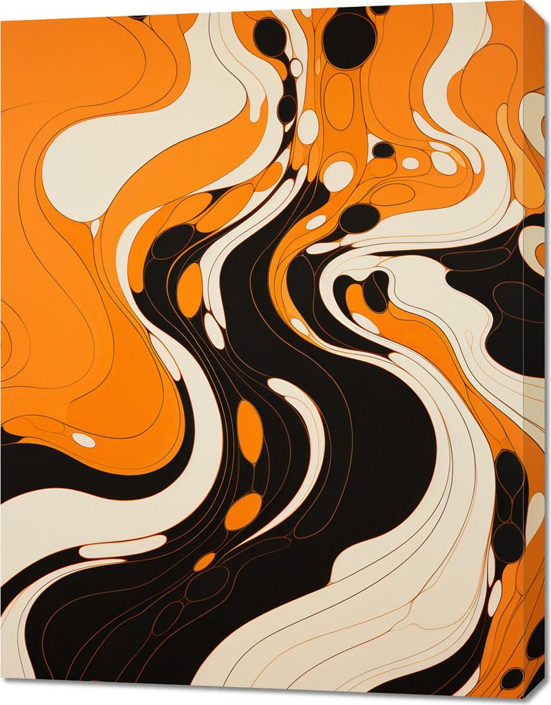 Bild 70x90cm Tanzende Tinte