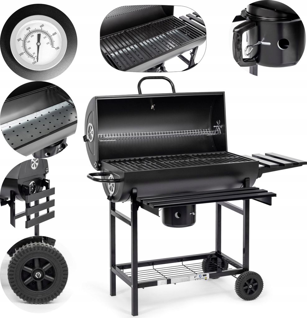 ACTIVA GRILL WĘGLOWY "BECZKA" (RUSZT ŻELIWNY) 71 x 35 cm - Zdjęcie produktu 