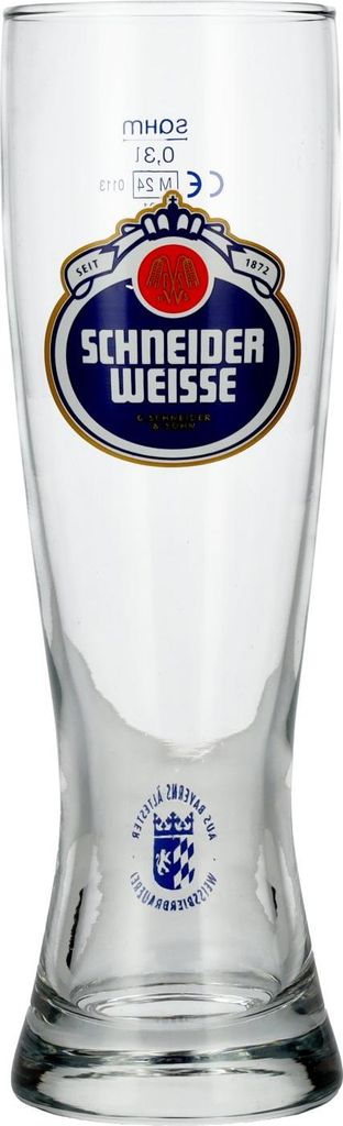 Schneider Weisse Glas 0,3l, Höhe 20,5 cm, Ø 6,5 cm Produktbild 