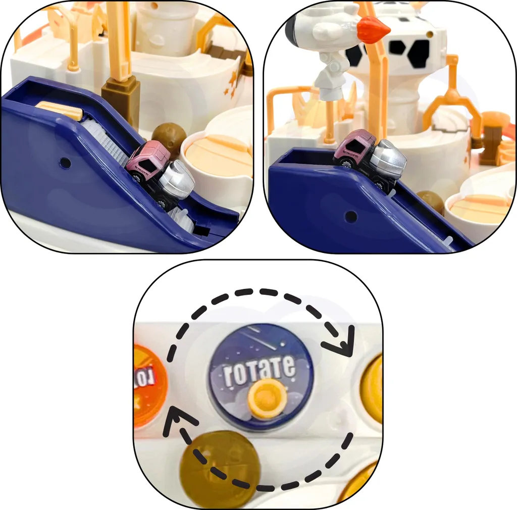 WOOPIE Circuit de Course Interactif Astronaute Aventure Spatiale