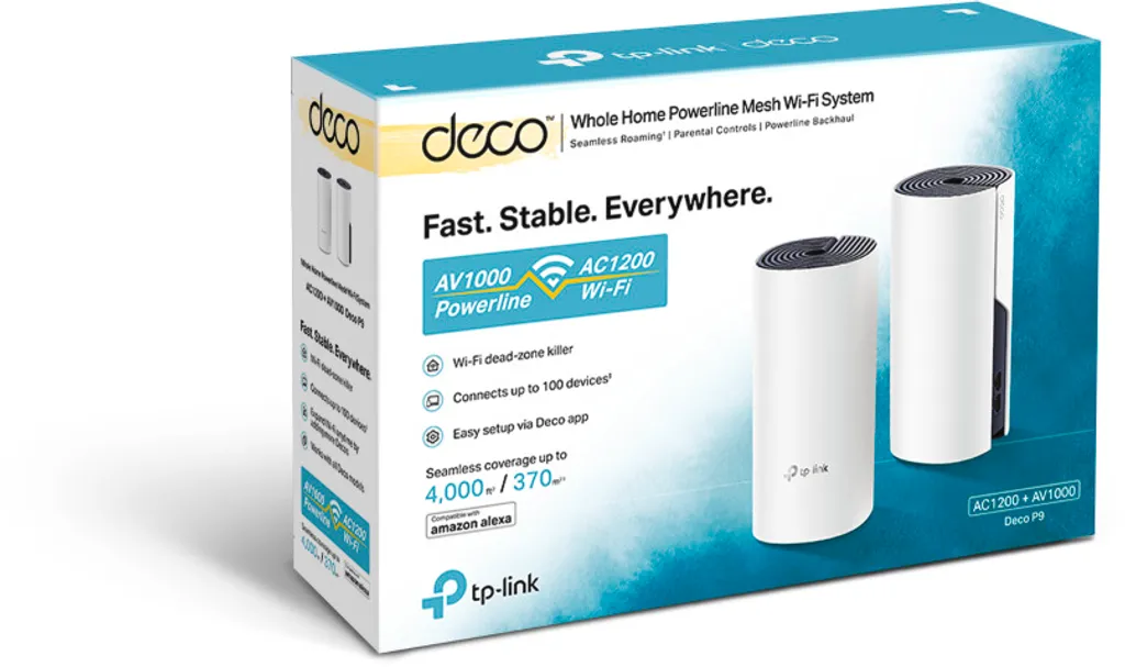 Pack WiFi Mesh Deco P9 TP-Link pour Maison Connectée Multi-Étages
