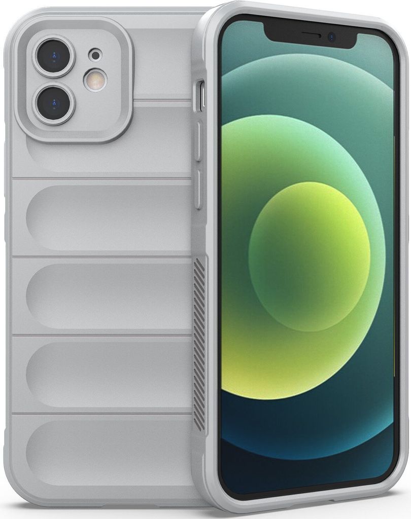 iPhone 12 Hülle, Weich TPU Silikon Stossfest Anti-rutsch Schutzhülle für iPhone 12 Grau
