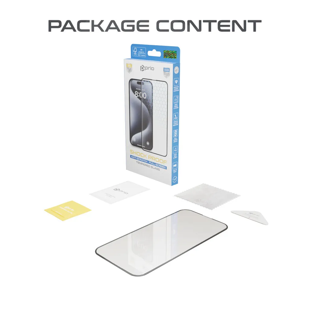 Confezione da 3 pellicole protettive per iPhone 16 Pro Max