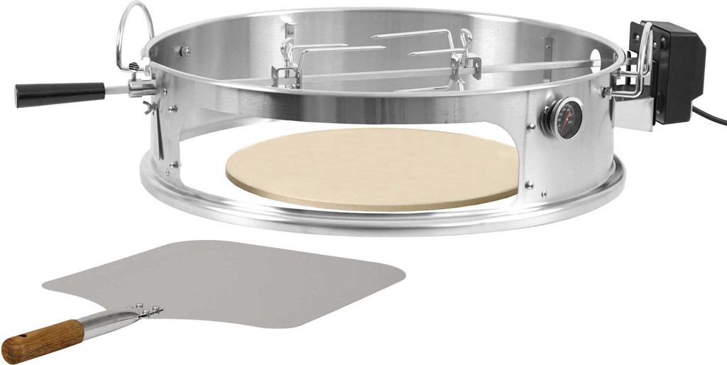 BBQ-Toro Edelstahl Pizzaring Set mit Grillspieß für Ø 57 cm Produktbild 1