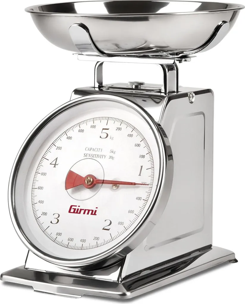 Girmi PS90: Bilancia Professionale Meccanica per Cucina Inox 5kg