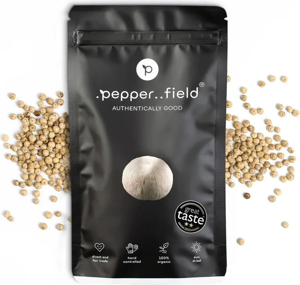 Poivre blanc de Kampot en grains 100g - Épice fine pour la cuisine