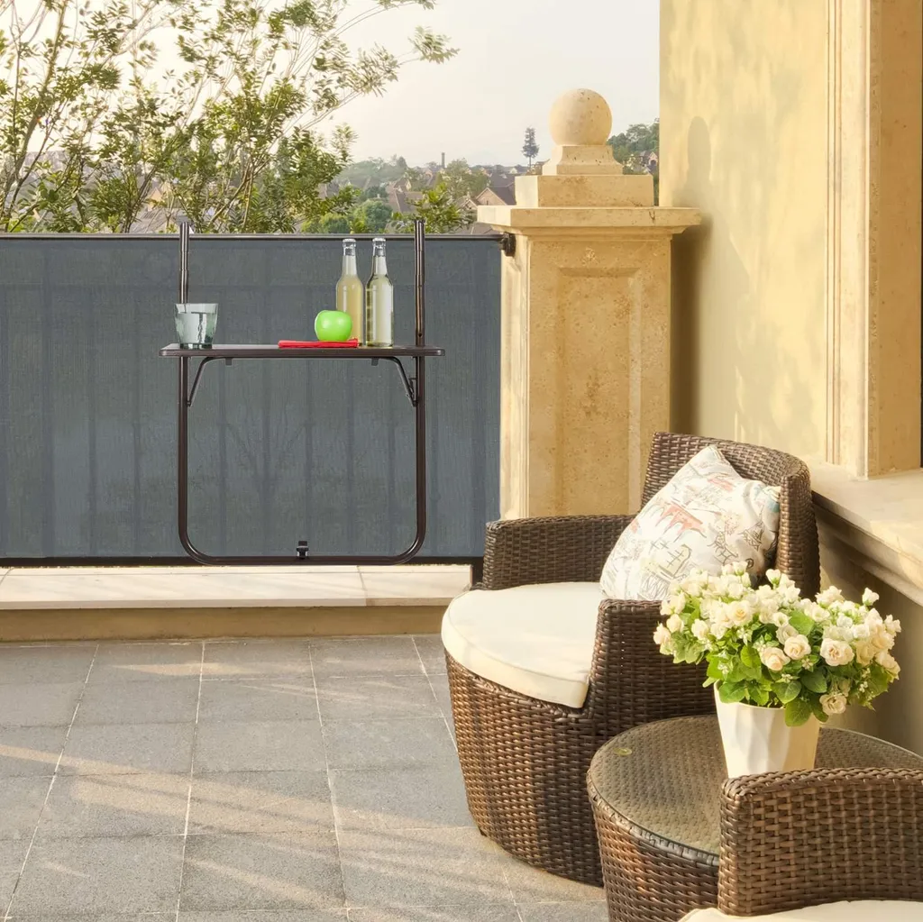 Table de balcon pliante gain de place - Solution pour balcon encombré - 2