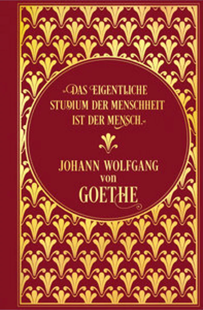Cahier de notes Goethe ligné pour écriture à la plume et croquis créatifs