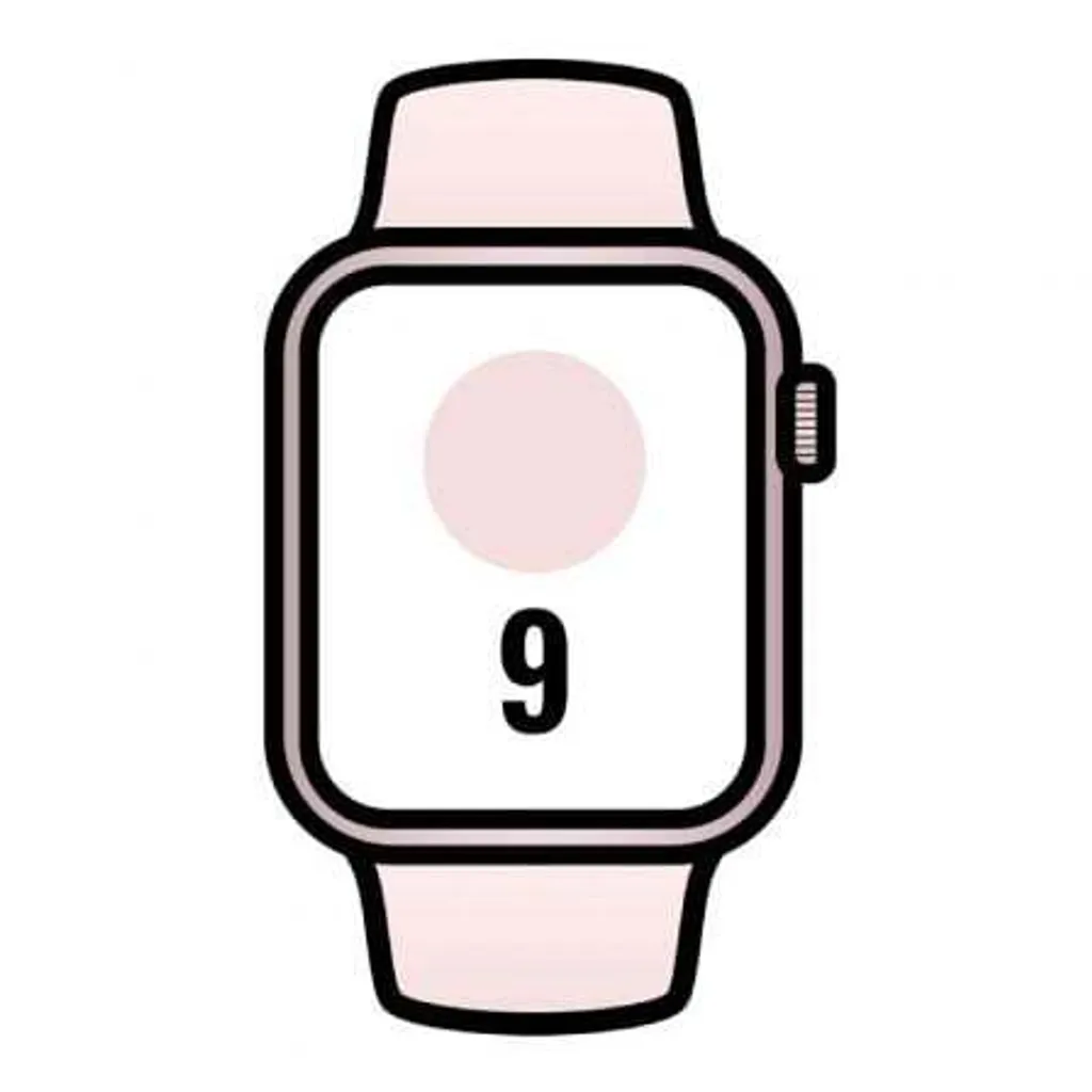 Apple Watch Series 9 GPS 45mm Rose Idéale pour le Sport et le Suivi Santé