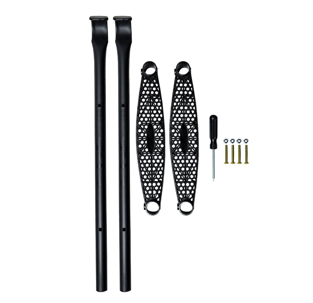 Aga Žebřík k trampolíně 180 - 250 cm Černý Obrázek produktu 3