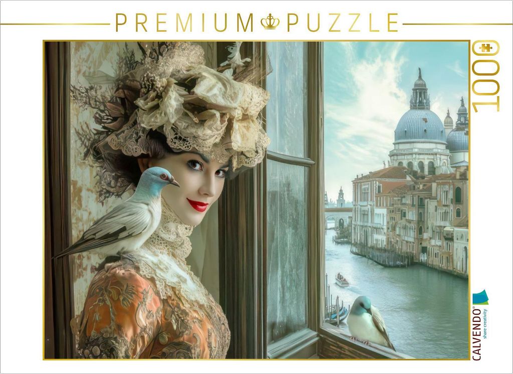 CALVENDO Puzzle Wunderschöner venezianischer Stil | 1000 Teile Lege-Größe 64x48cm Foto-Puzzle für glückliche Stunden
