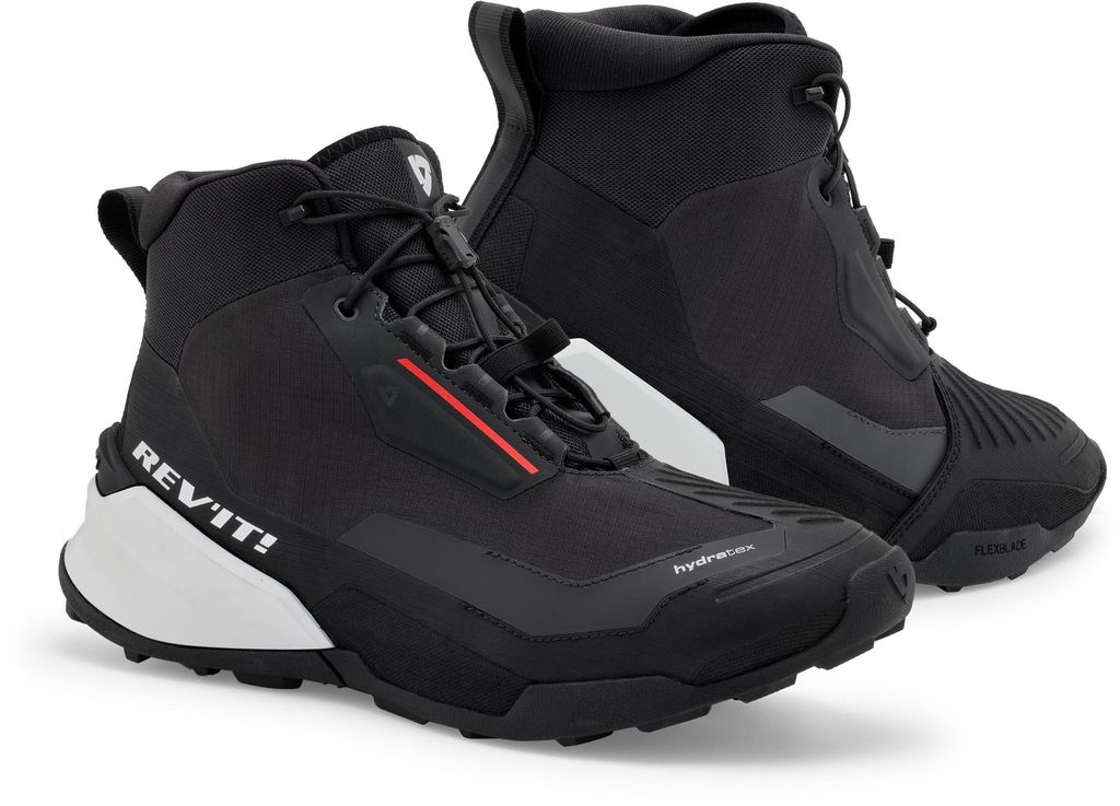 Revit Subduction H2O wasserdichte Motorrad Schuhe, schwarz/weiß, 41