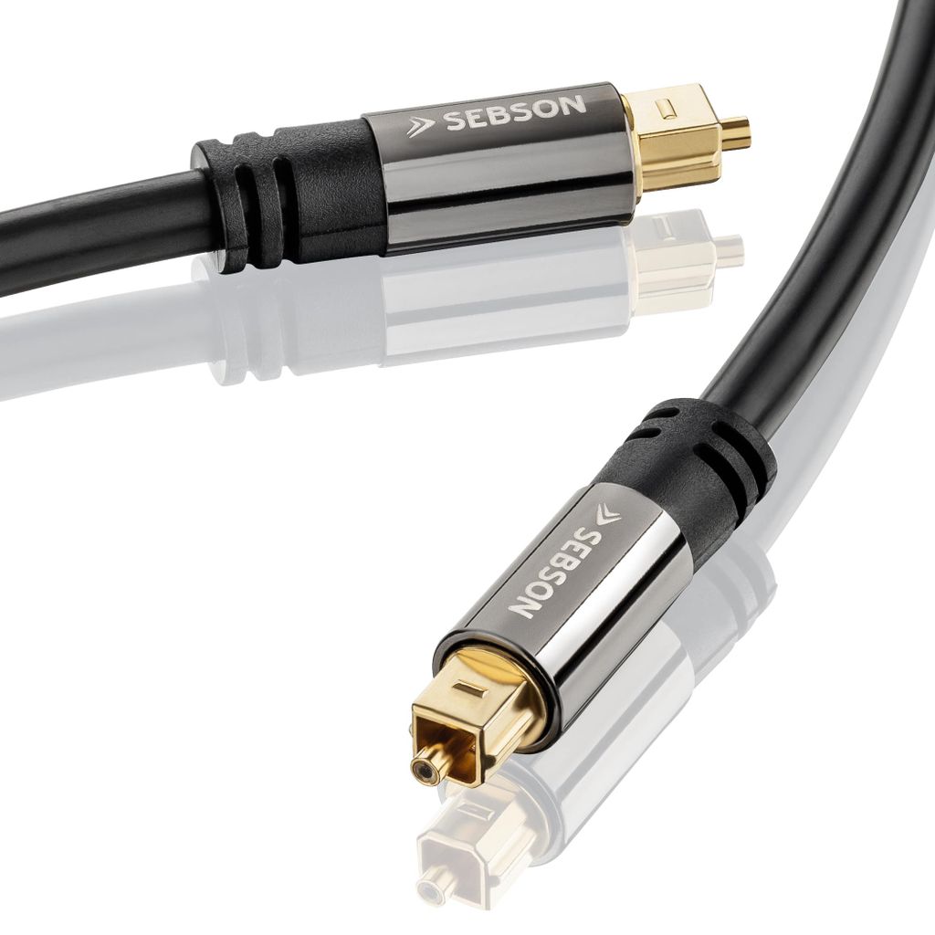 0,5m Premium Nylon Toslink Kabel blau Optisches Digital Audiokabel LWL HiFi 