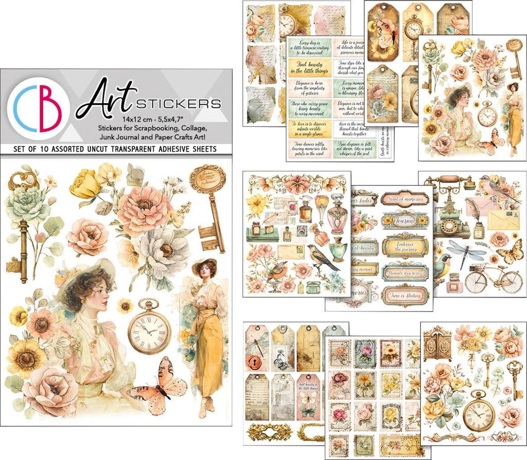 Art Stickers "Reminder", 14 x12 cm, 10 Blatt