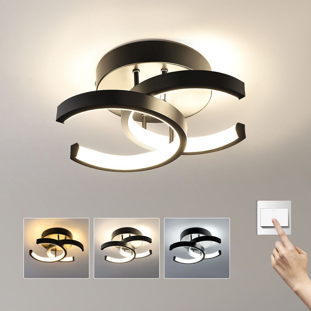 LED Deckenleuchte Dimmbar Deckenlampe Wohnzimmer Büro Produktbild 1