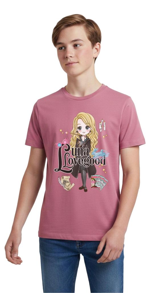 Spreadshirt Harry Potter Luna Lovegood Teenager Premium T-Shirt, 146/152 (10 Jahre), Mauve