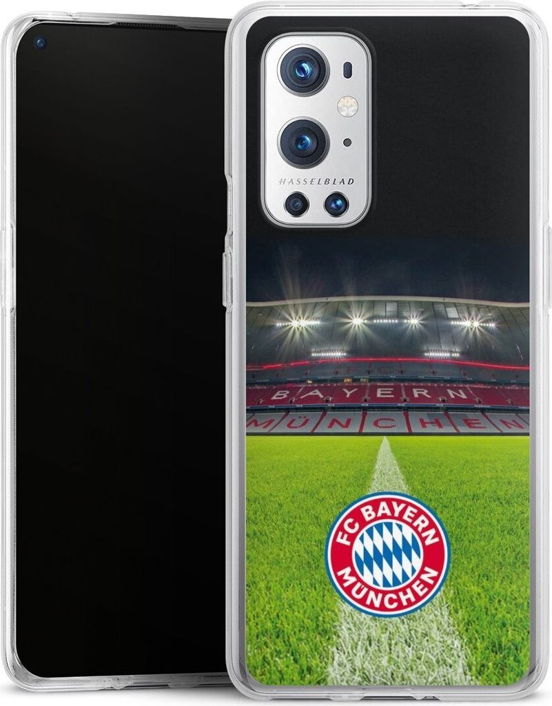 DeinDesign Handyhülle für OnePlus 9 Pro Silikon Hülle Case Smartphone Schutzhülle FC Bayern München FCB Stadion